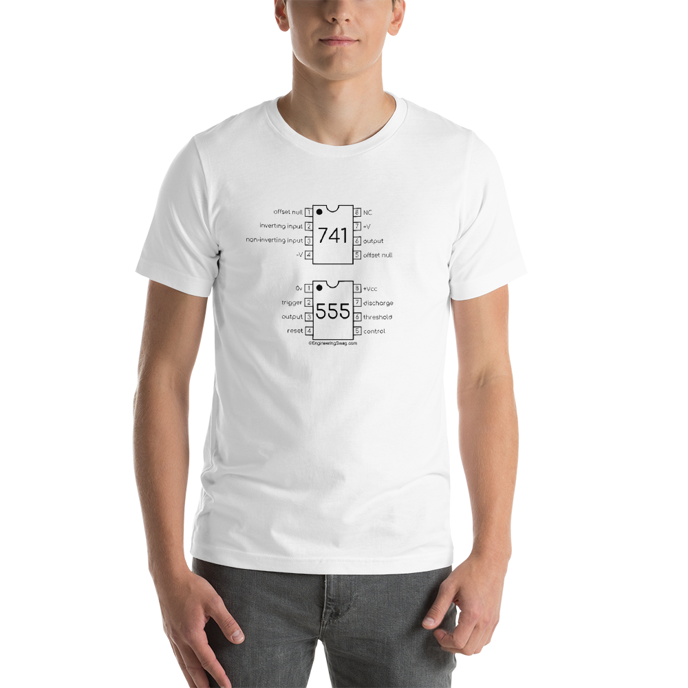 555Timer 741 Op Amp Unisex T Shirt