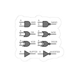 Logic Gates Kiss-Cut Sticker