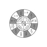 Ohm's law Kiss-Cut Sticker