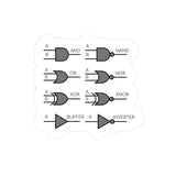 Logic Gates Kiss-Cut Sticker