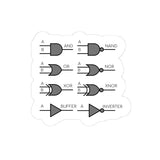Logic Gates Kiss-Cut Sticker