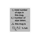 Cup fullness Formula Kiss-Cut Sticker