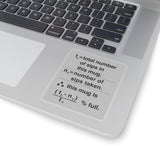 Cup fullness Formula Kiss-Cut Sticker
