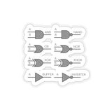 Logic Gates Kiss-Cut Sticker
