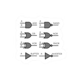 Logic Gates Kiss-Cut Sticker