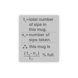 Cup fullness Formula Kiss-Cut Sticker