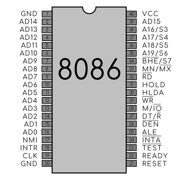 8086 Microprocessor Hoodie