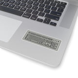 Old School Keyboard Kiss-Cut Sticker
