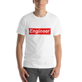 Engineering Logo in Red Unisex T-Shirt