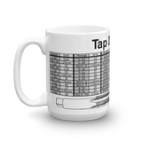 Tap Drill Chart Mug for Makers, Engineers, and Machinists